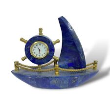 18-cm New High Quality Lapis Lazuli Titanic Clock Healing Crystal picture