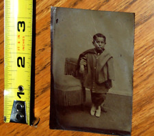 Tintype of a child #41 Little boy with unusual clothes picture