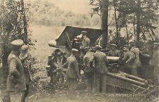 WWI Feldpost Postcard German Artillery Mortars Take Cover picture