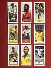 PELE FOOTBALL/SOCCER CARDS SANTOS-BRAZIL-USA+9 CARD LOT-RARE UK ISSUE-NRMT-MINT picture
