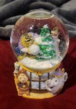 Disney Enesco Beauty And The Beast Snow Globe“MINUET NO 1” Snow Globe Music Box picture