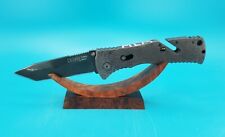 SOG Trident Tanto Assisted Open Plain Edge Folding Pocket Knife *MLM* picture