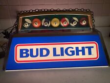 1983 Budweiser BUD LIGHT BEER Pool Billiards Table Light/Sign picture