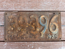 1929 Massachusetts License Plate 39 396 picture
