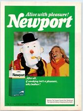 Newport Cigarettes Snowman 