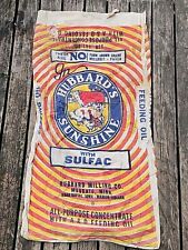 Vintage Hubbard's Sunshine  Concentrate Cloth Feed Sack  Mankato MN  picture