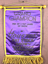 Vintage 1956 Stock Show Houston Fat Stock Show Banner picture