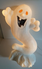 Vintage Halloween Lighted Boo Ghost Blow Mold 24