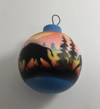 Native American Handcrafted And Handpainted Ball Ornament picture