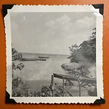 VINTAGE PHOTO Jamaica 1955 Boats In The Bay Original Snapshot picture