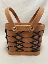Small Basket with Handles and Green Cross Design 5x4x4 picture