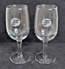 Vintage Original Frontier Airlines Wine Glass Set of Two Libbey New Old Stock picture