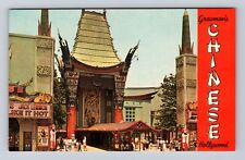 Hollywood CA-California, Grauman's Chinese Theatre, Antique Vintage Postcard picture