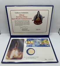 1981 Official First Day of Issue Space Shuttle Comm Sterling Silver #004019 picture
