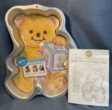 Wilton Teddy Bear w/Block Cake Pan 2105-8257 w Insert & Instructions Ex.F. Cond. picture
