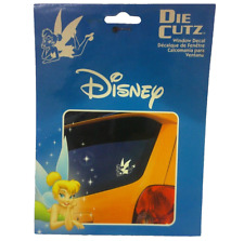 Vintage 2004 DIE CUTZ Disney Tinkerbell Car Window Decal 5.5 x 5.4 White New picture