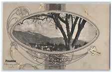c1904 Scenic View Frame Mountains Trees Pasadena California CA Unposted Postcard picture