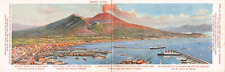 Naples Italy Mount Vesuvius & Railway View From Centre Visit Crater Postcard picture