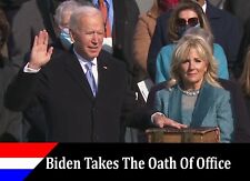 2021 President Joe Biden Takes the Oath of Office Political Trading Card picture