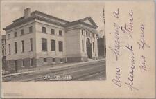 Postcard Free Library Port Jervis NY 1909 picture