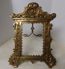 Vtg Brass Standing Ornate Frame picture