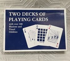 Two Decks Playing Cards with Over 100 Illusions and Visual Oddities Sealed 1987 picture