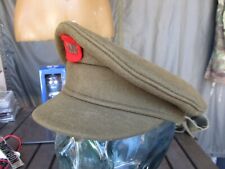 Vtg 1965 BELGIUM Army Infantry Wool Hat, Visor Peaked Cap with INF Badge picture