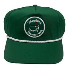 New Masters Tournament Green Vintage Logo Embroidered Rope Snapback Hat Augusta picture
