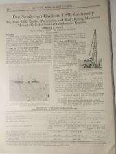 1928 vintage print ad Sanderson Cyclone Drill Co. blast hole drills Orrville OH picture