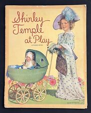 RARE  Vintage SHIRLEY TEMPLE AT PLAY Large 1935 Colorful Doll Storybook (#572) picture