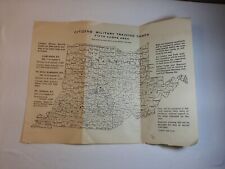 RARE 1926 Citizens Military Training Camps Fifth Corps Area Map Kentucky Indiana picture