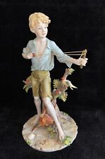 Rare Vintage Boy With Slingshot #711 Signed BENOCCHIO, Triade, Italy, MINT picture