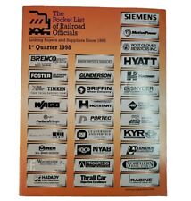1998The Pocket List of Railroad Officials Linking Buyers & Suppliers since 1895  picture