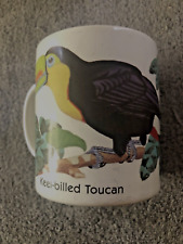 Vintage Pedro Gonzalez Keeled Bill Toucans Coffee Tea Mug 90s Art Made In Japan picture