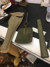 VINTAGE WWII  ARMY US E A BROWN PICK AXE MOBILE QUICK ASSEMBLY TRENCH TOOL RARE picture