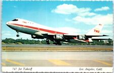Postcard - 747 Jet Takeoff - Los Angeles, California picture