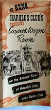 1949 In Reno Harolds Club Fabulous Covered Wagon Room Brochure Paintings etc NV picture