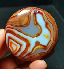 TOP 54.3G Natural Polished Silk Banded Lace Agate Crystal Madagascar WYY2066 picture