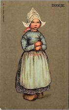 Vintage Postcard Little Girl from the Netherlands Dirkje Dutch Pre 1907  De Haan picture