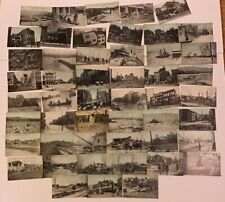 RPPC 50 Antique Vtg Natural Disaster Cyclone Tornado Photo Post Cards 1900s picture