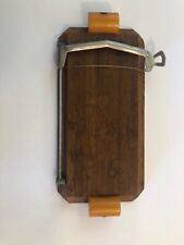 EXTREMELY RARE Orange Bakelite Walnut Cheese Cutting Board picture
