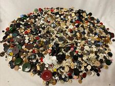 Huge UNSORTED 12 Pound Bulk Lot Vintage Sewing Buttons (#1) picture