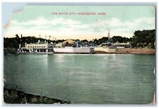 c1910's View Of The White City Worcester Massachusetts MA Antique Postcard picture