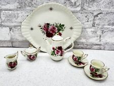 10 Pc Miniature Tea Set Formalities By Baum Brothers Victorian Rose Collection picture