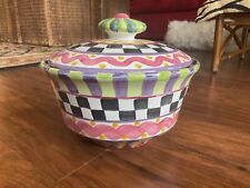 Mackenzie-Childs Whimsical Check Tureen Casserole Pot, Approx 6.6