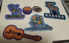 Lot of 6 Collectible Souvenir Travel Vinyl Decals Stickers Alaska picture