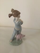 NAO BY LLADRO GIRL HOLDING LAMB, w/Original Box.          U004 picture