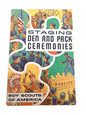 Vintage 1971 Boy Scouts of America Staging Den & Pack Ceremonies Softcover Book picture