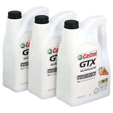 Synthetic Blend Motor Oil 5 Qt Quart 3 Pack Case Castrol GTX Ultra Clean 5W-20 picture