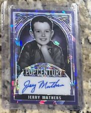 2024 Leaf Pop Century Jerry Mathers AUTO Purple Ice 7/8 signed AUTO picture